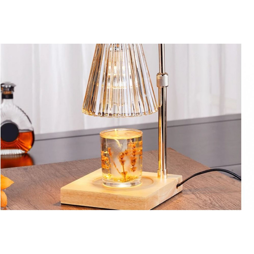 Modern Candle Warmer Lamp Aromatherapy Retro Melting Wax Lamp with Timer Scent Candle Melt Lantern for Home Bedroom Decoration