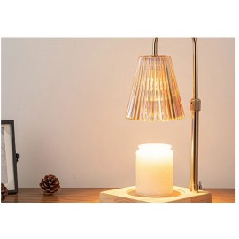Modern Candle Warmer Lamp Aromatherapy Retro Melting Wax Lamp with Timer Scent Candle Melt Lantern for Home Bedroom Decoration