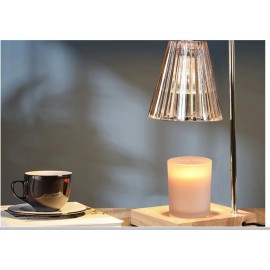 Modern Candle Warmer Lamp Aromatherapy Retro Melting Wax Lamp with Timer Scent Candle Melt Lantern for Home Bedroom Decoration