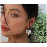 2023 Chic Heart Huggie Hoop Earrings Asymmetric Big Earrings For Women New Gold Color Fashion Jewelry Girl Gift