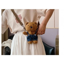 Cartoon Bear Plush Backpack Cute Style Shoulder Ba..